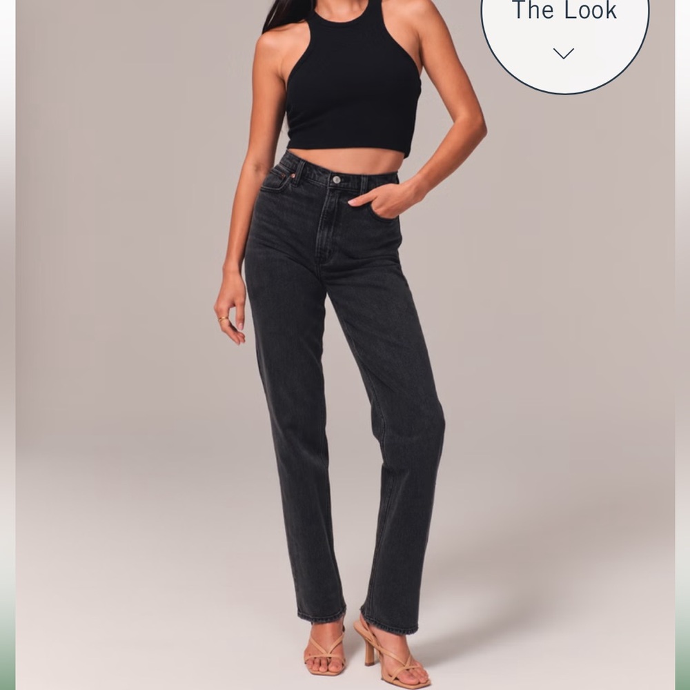 Abercrombie Ultra High Rise 90s Straight Jean
